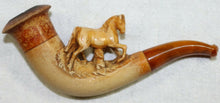 Antique Meerschaum Prancing Horse in Original Case