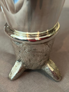 Stirrup Cup Set with Fox Head Base Form by the Leonard Silver Company Set of Four