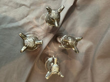 Stirrup Cup Set with Fox Head Base Form by the Leonard Silver Company Set of Four