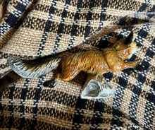 Hood Ornament Running Fox Cold Painted