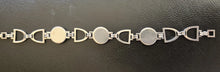 Bracelet Sterling Silver and Reverse Carved Crystal Mounted Rider