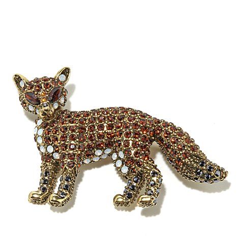 Brooch Fox Form Heidi Daus Fox Pave Crystal Pin