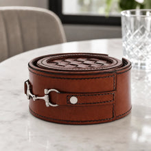 Coasters New Leather Vagabond House with Bit Detail Set of 6