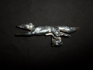 Hood Ornament Chrome Running Fox