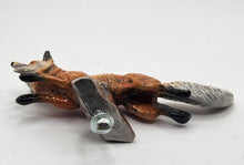 Hood Ornament Painted Running Fox