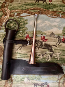 Hunt Horn Vintage Henry Keat with Leather Holster
