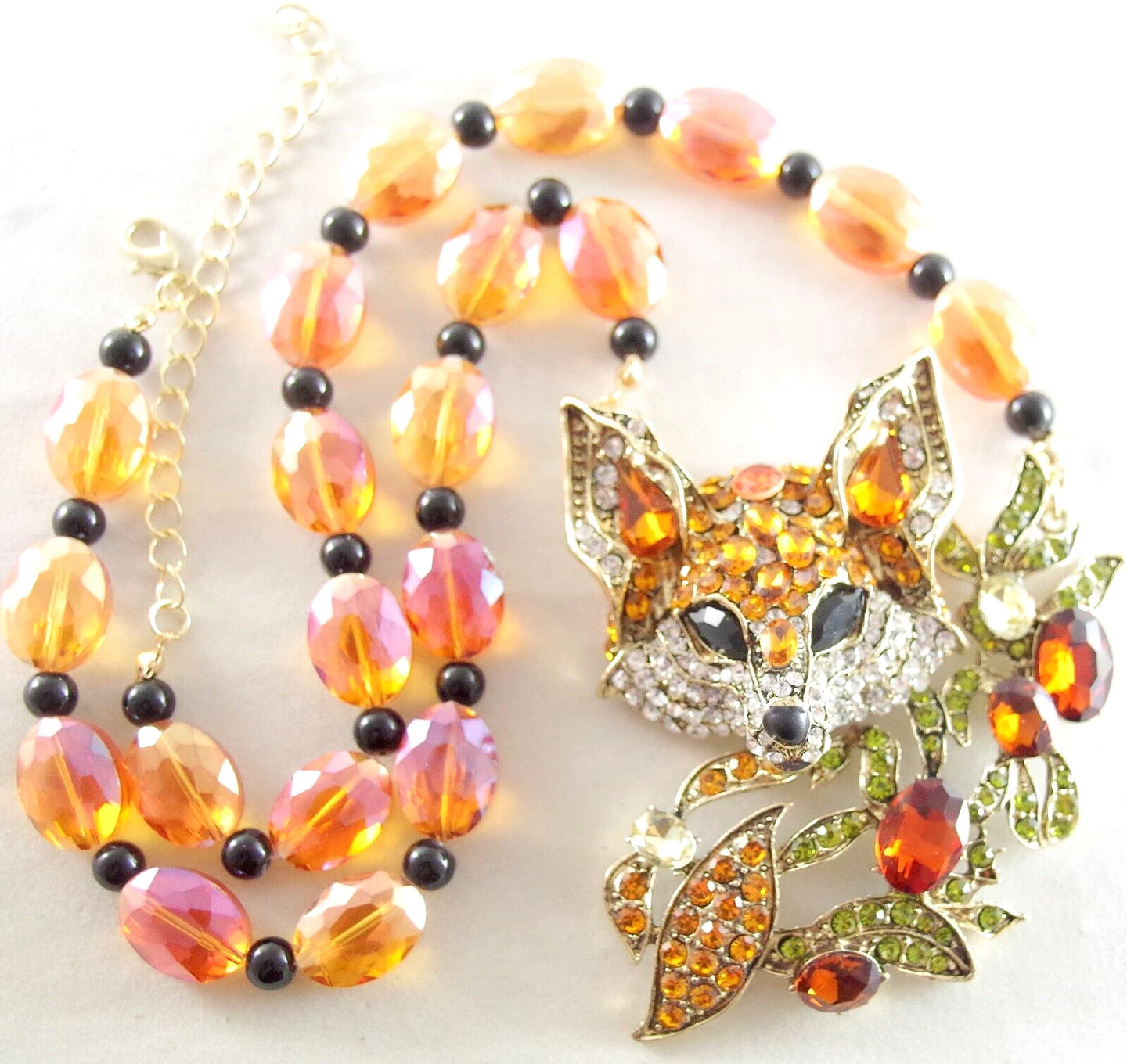 Necklace Statement Piece in Fox Form