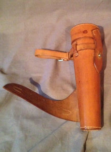 Flask Gentleman's Fox Hunting Flask With Bayonet Cap and Leather Holster Known Provenance