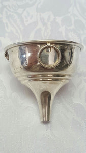 Funnel Antique English Sterling with Decanting Filter