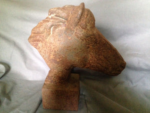Post Cap Horse Head Cast Iron