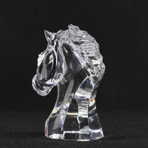 Baccarat Crystal Horsehead Figure