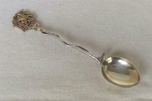 Spoon Sugar Sterling Silver and Gilt English Provenance Fox Mask and Hunt Whip Form