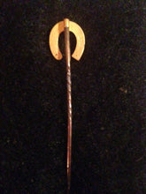 Pin Stick Pin 15ct Edwardian English Horseshoe Form